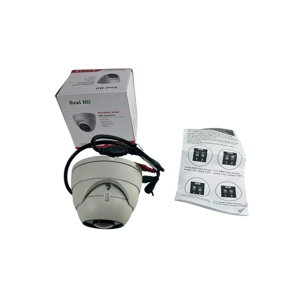 Real HD IR Eye Ball Dome Network Camera (White)